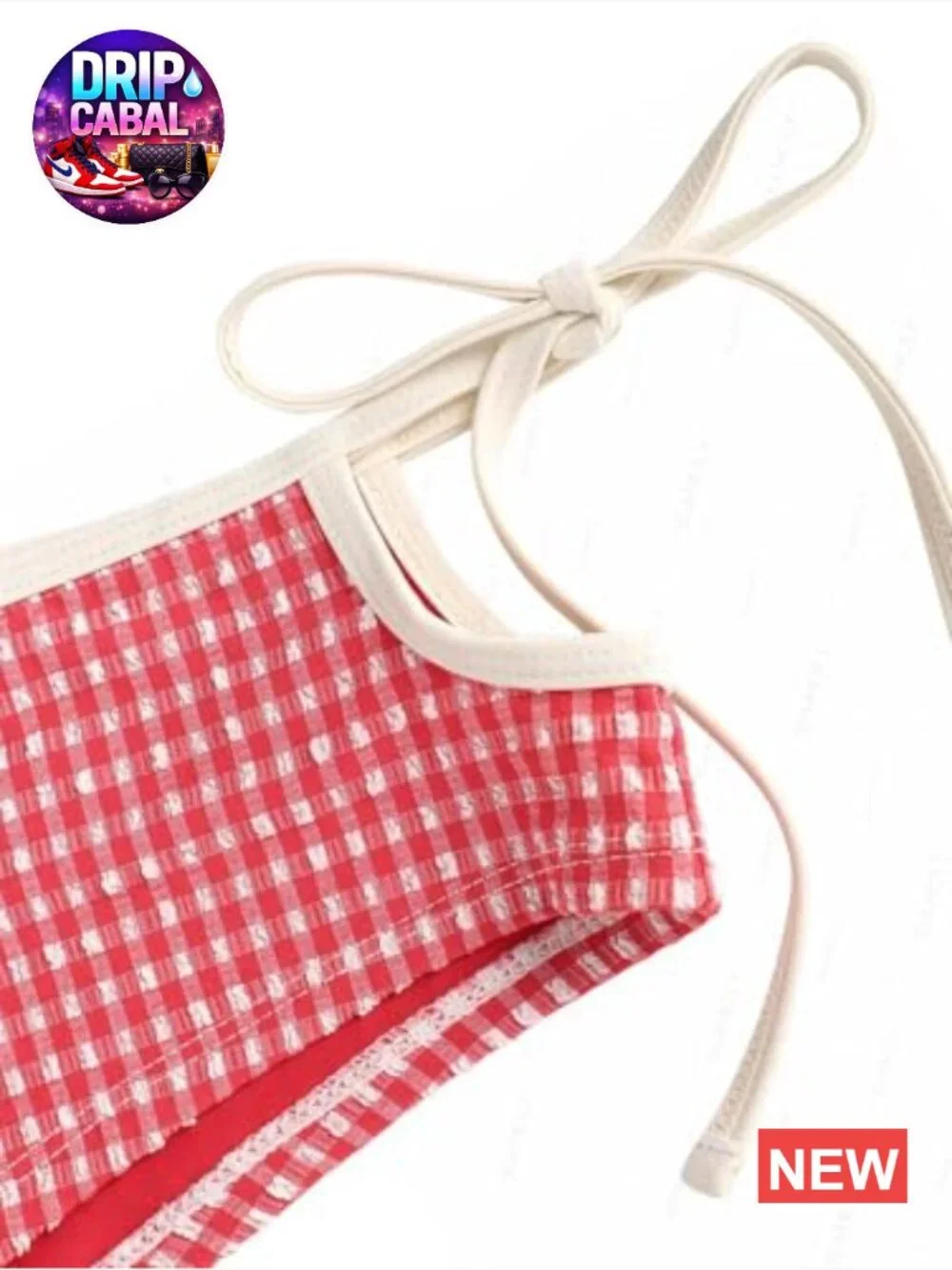Tankini Swim Set with Tie Side Boyshorts - Two Piece Swimsuit